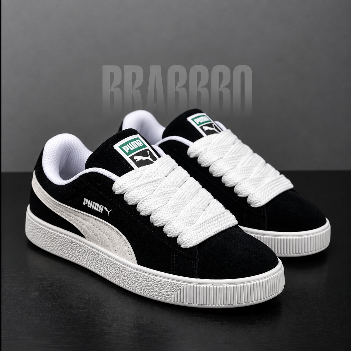 Tênis Puma Suede XL - Preto/Branco