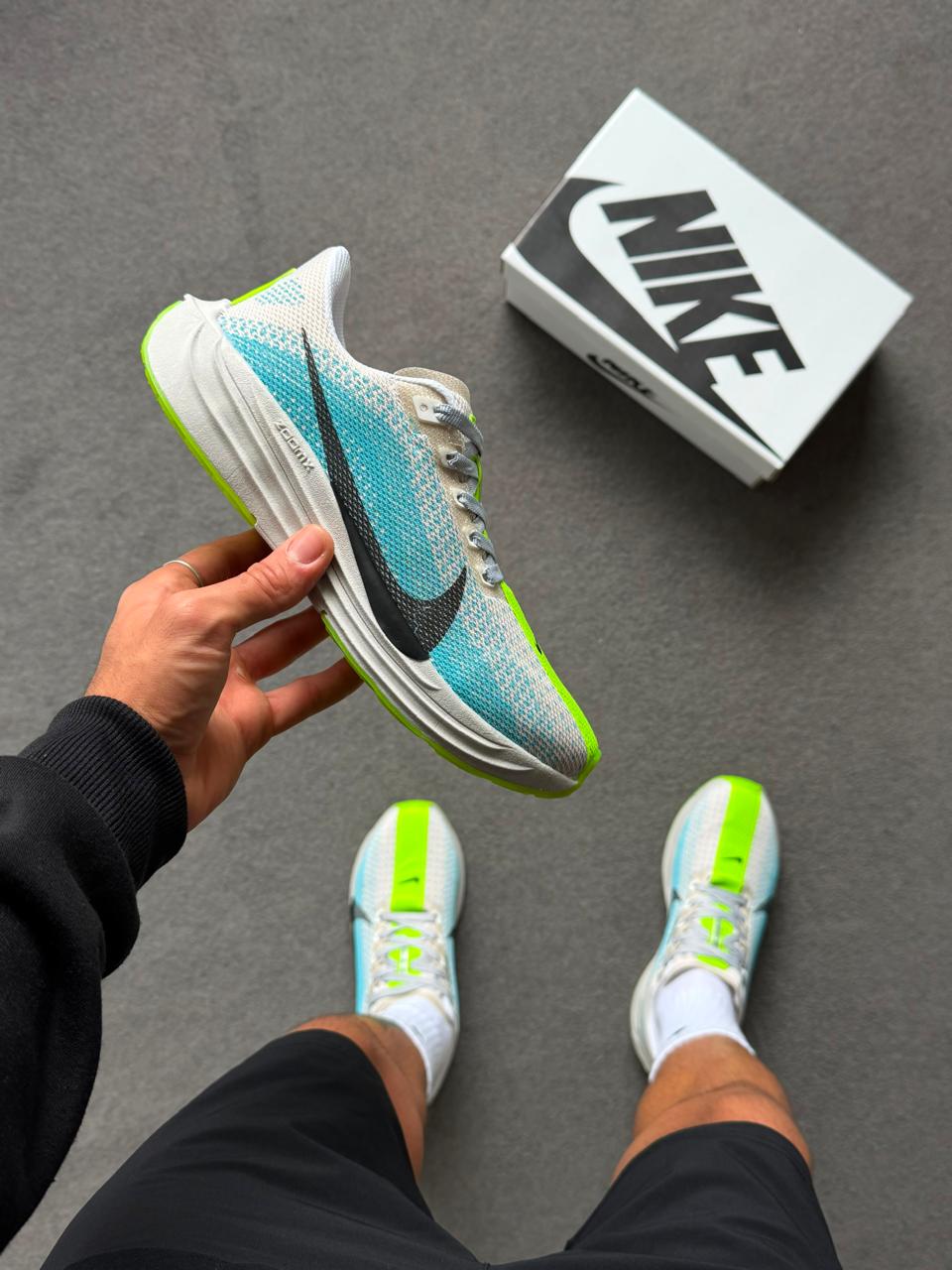 Tenis Esportivo Zoom Pegasus 42 - Azul/Verde
