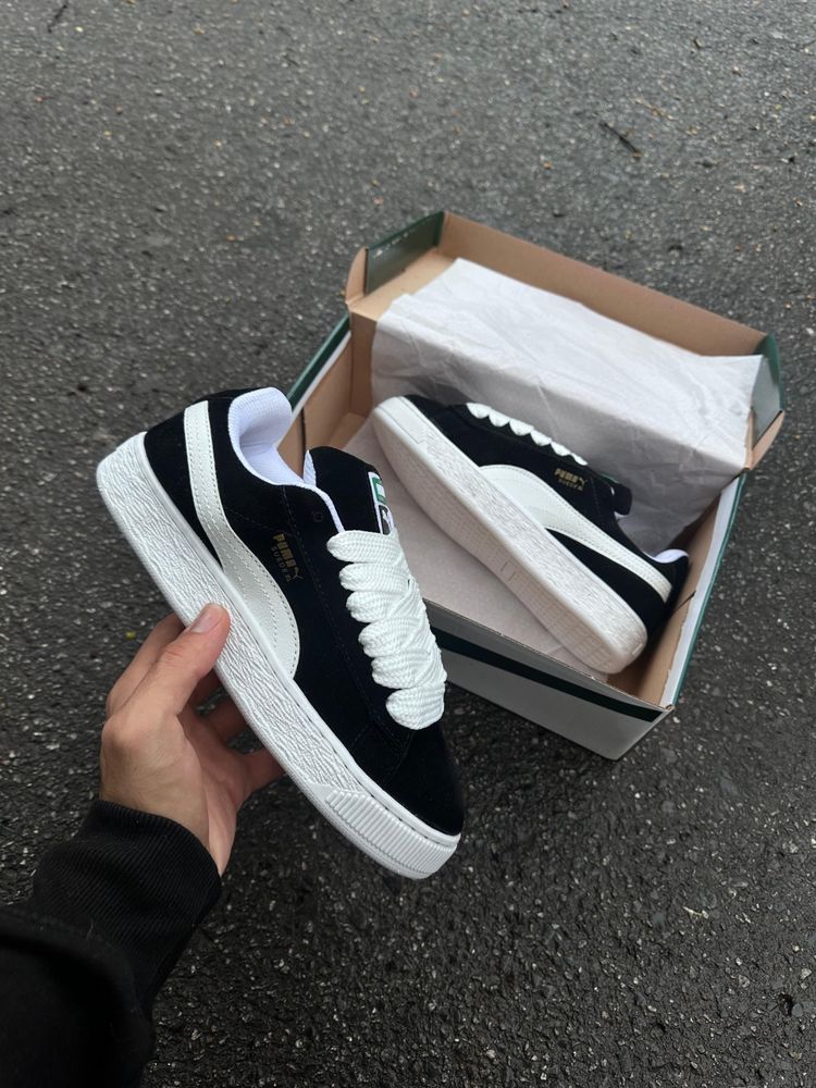 Tênis Puma Suede XL - Preto/Branco